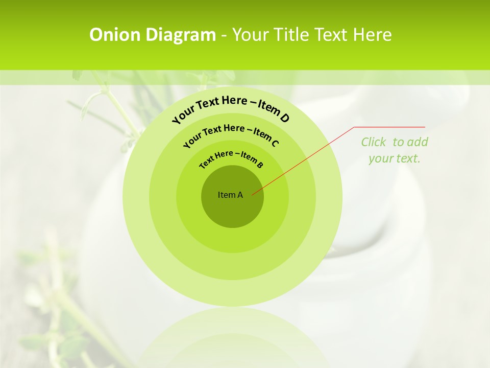 A Mortar With A Sprig Of Herbs In It PowerPoint Template