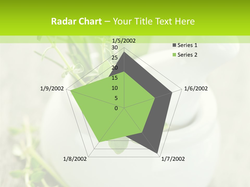 A Mortar With A Sprig Of Herbs In It PowerPoint Template