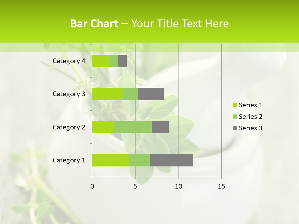 A Mortar With A Sprig Of Herbs In It PowerPoint Template