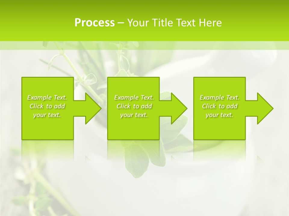 A Mortar With A Sprig Of Herbs In It PowerPoint Template