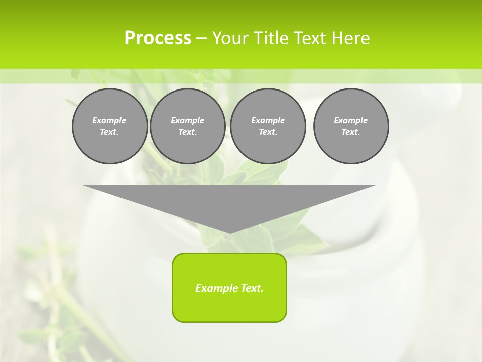 A Mortar With A Sprig Of Herbs In It PowerPoint Template