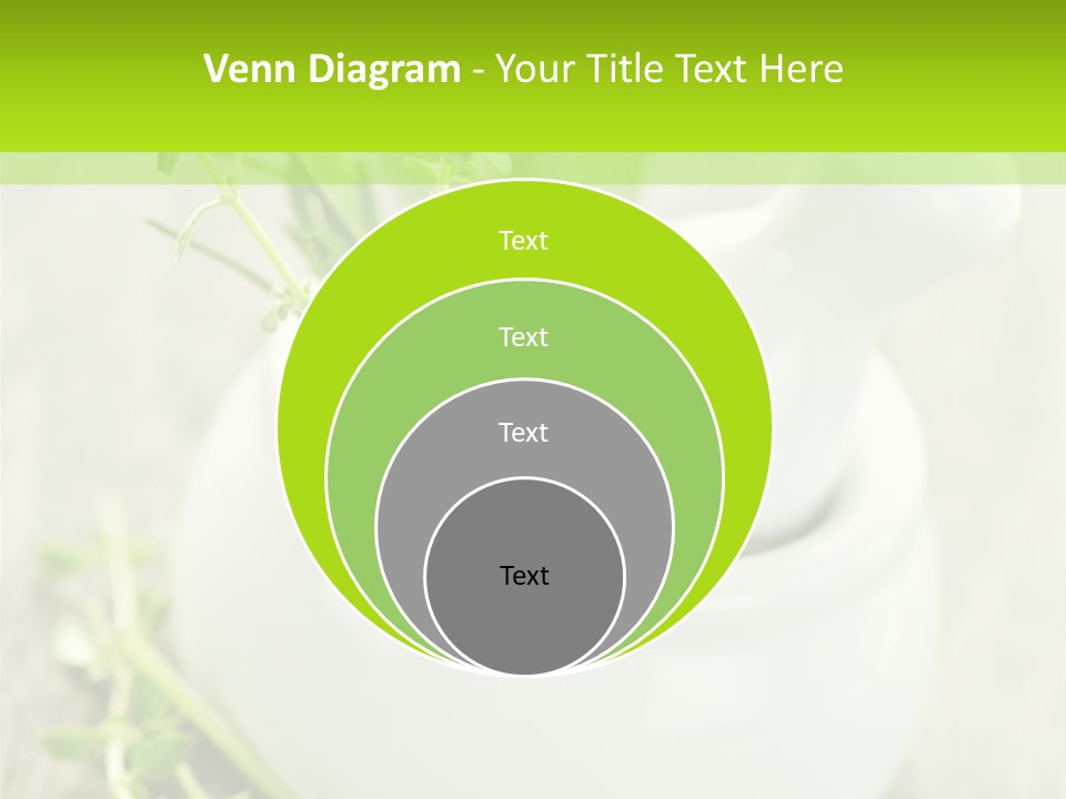 A Mortar With A Sprig Of Herbs In It PowerPoint Template