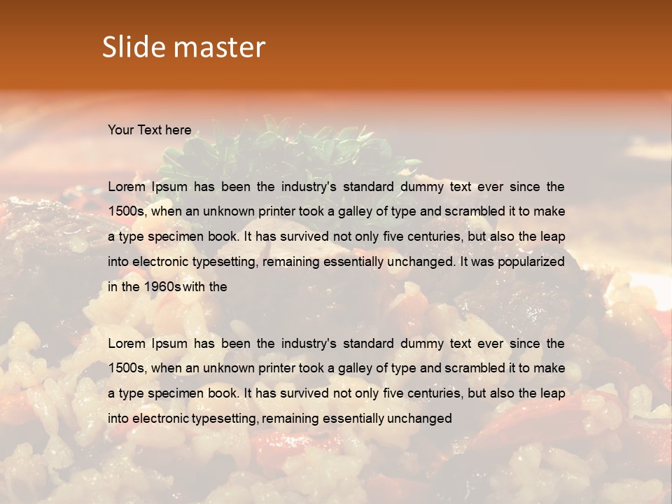 Pakistani Aromatic Table PowerPoint Template