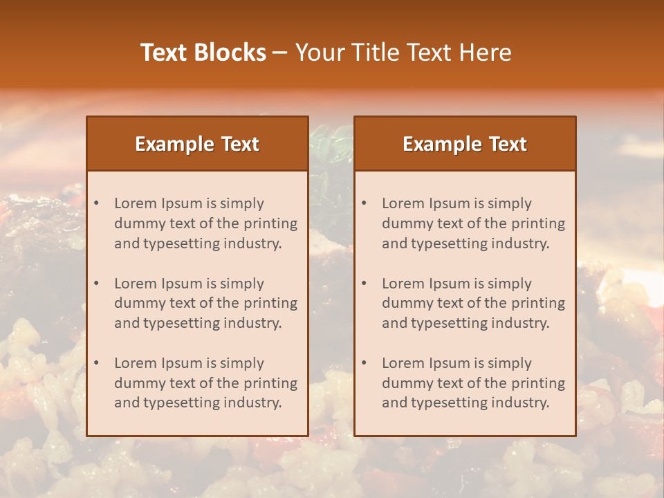 Pakistani Aromatic Table PowerPoint Template