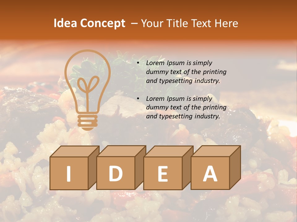 Pakistani Aromatic Table PowerPoint Template