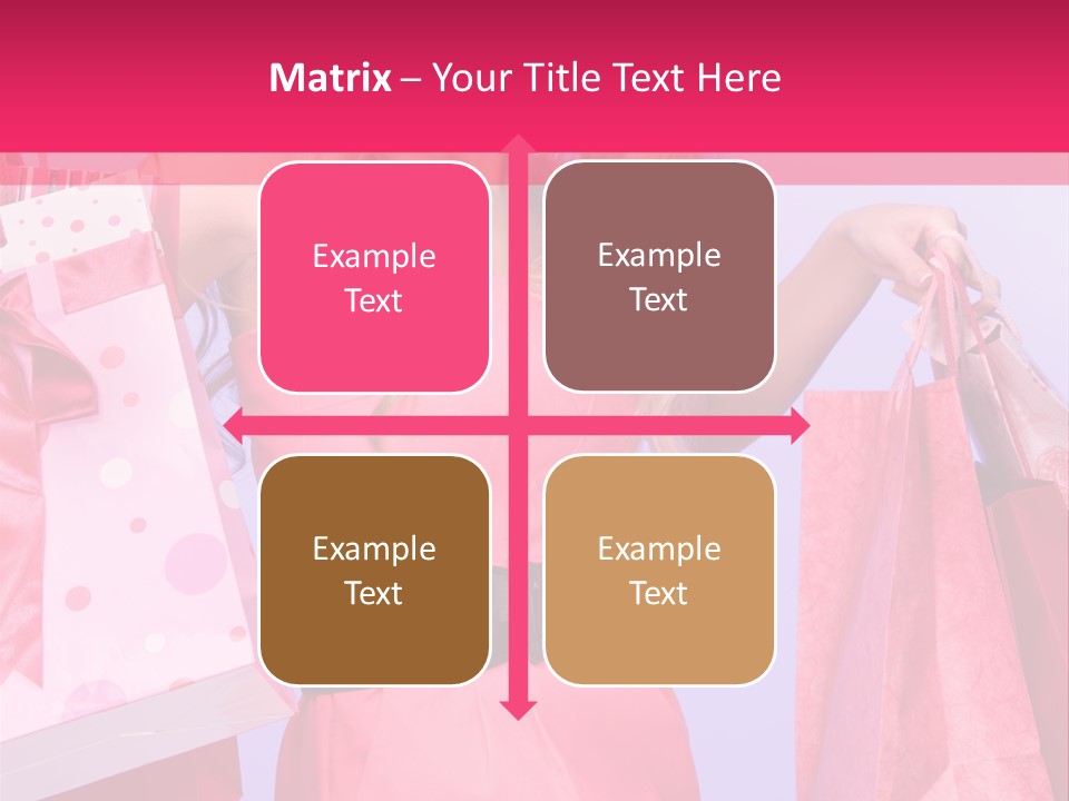 Shopper Closeup Blonde PowerPoint Template