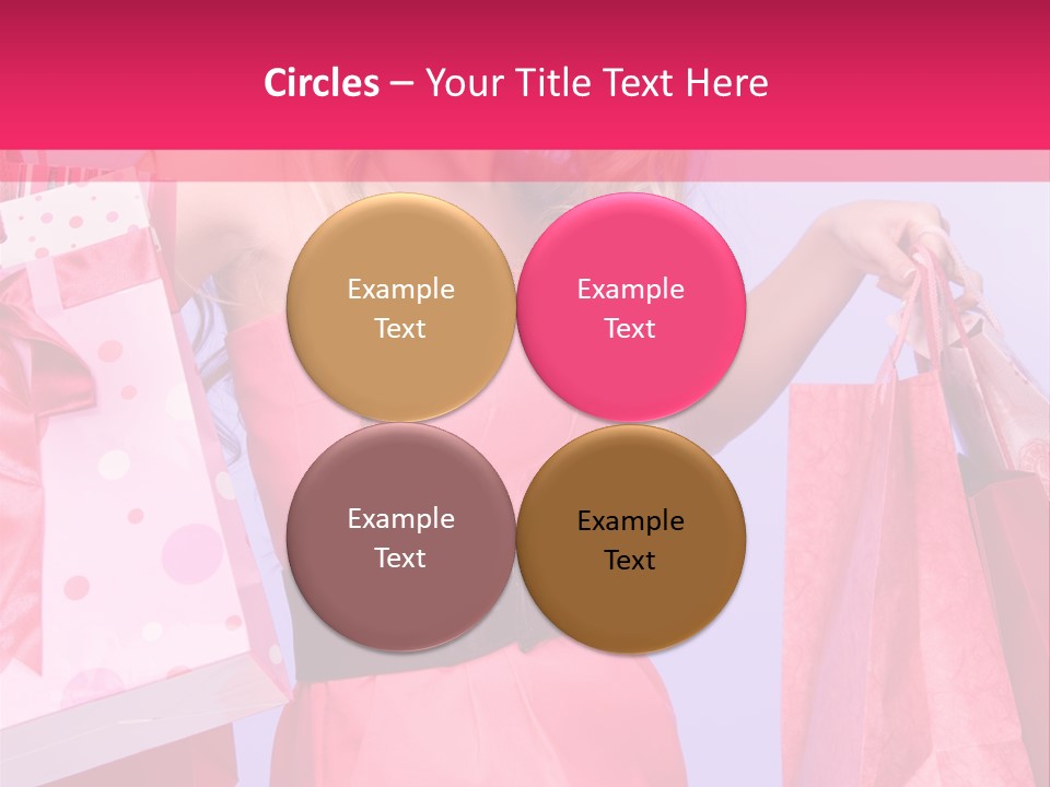 Shopper Closeup Blonde PowerPoint Template