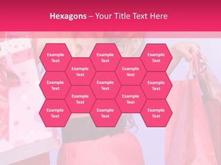 Shopper Closeup Blonde PowerPoint Template
