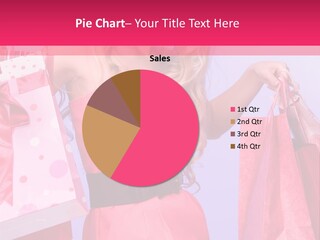 Shopper Closeup Blonde PowerPoint Template