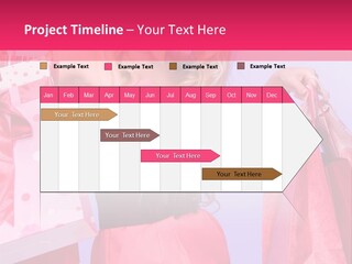Shopper Closeup Blonde PowerPoint Template