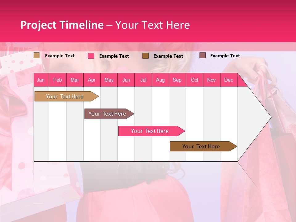 Shopper Closeup Blonde PowerPoint Template