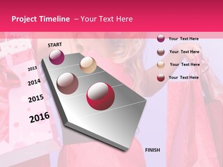 Shopper Closeup Blonde PowerPoint Template