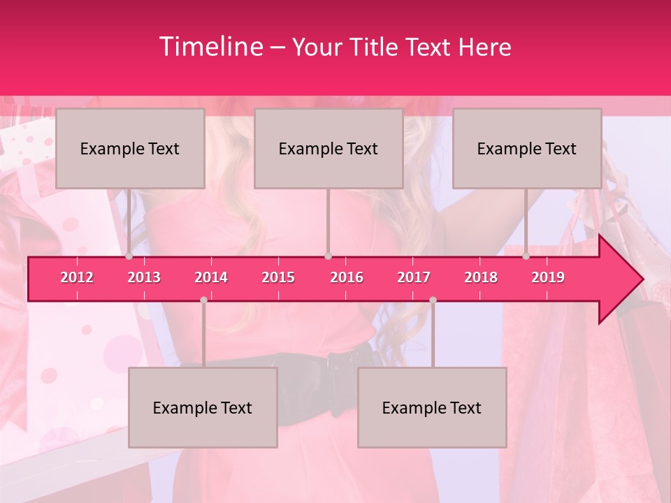 Shopper Closeup Blonde PowerPoint Template