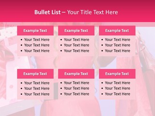 Shopper Closeup Blonde PowerPoint Template