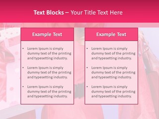 Shopper Closeup Blonde PowerPoint Template