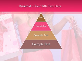 Shopper Closeup Blonde PowerPoint Template