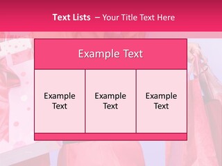 Shopper Closeup Blonde PowerPoint Template