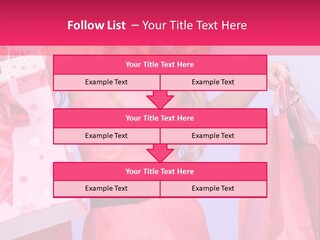 Shopper Closeup Blonde PowerPoint Template