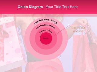 Shopper Closeup Blonde PowerPoint Template