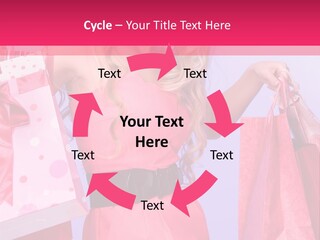 Shopper Closeup Blonde PowerPoint Template