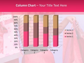 Shopper Closeup Blonde PowerPoint Template