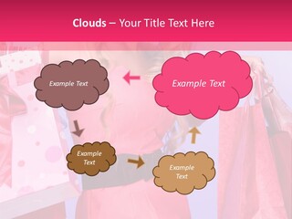 Shopper Closeup Blonde PowerPoint Template