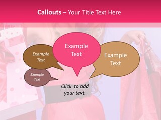 Shopper Closeup Blonde PowerPoint Template