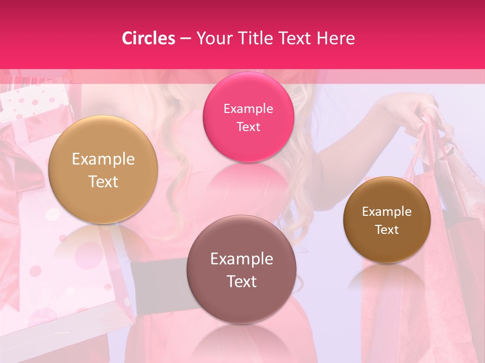 Shopper Closeup Blonde PowerPoint Template