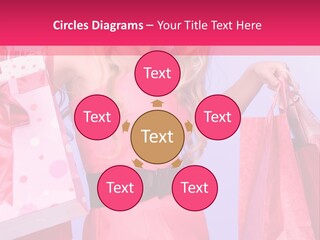 Shopper Closeup Blonde PowerPoint Template