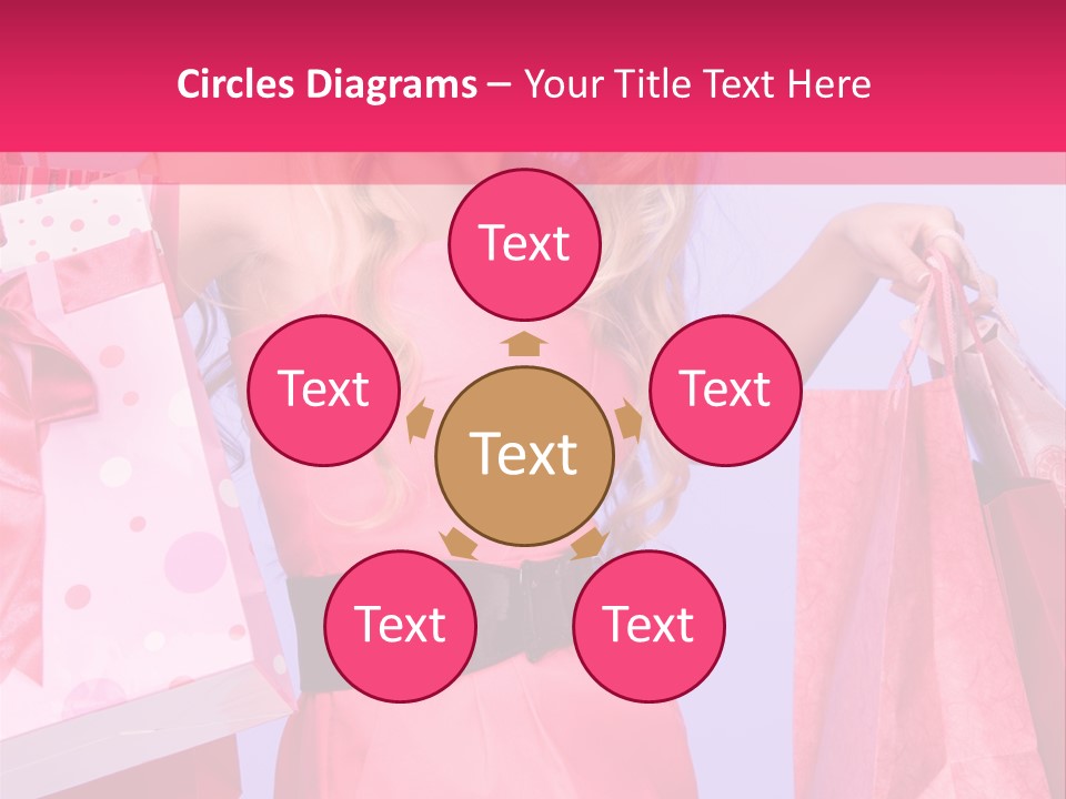 Shopper Closeup Blonde PowerPoint Template