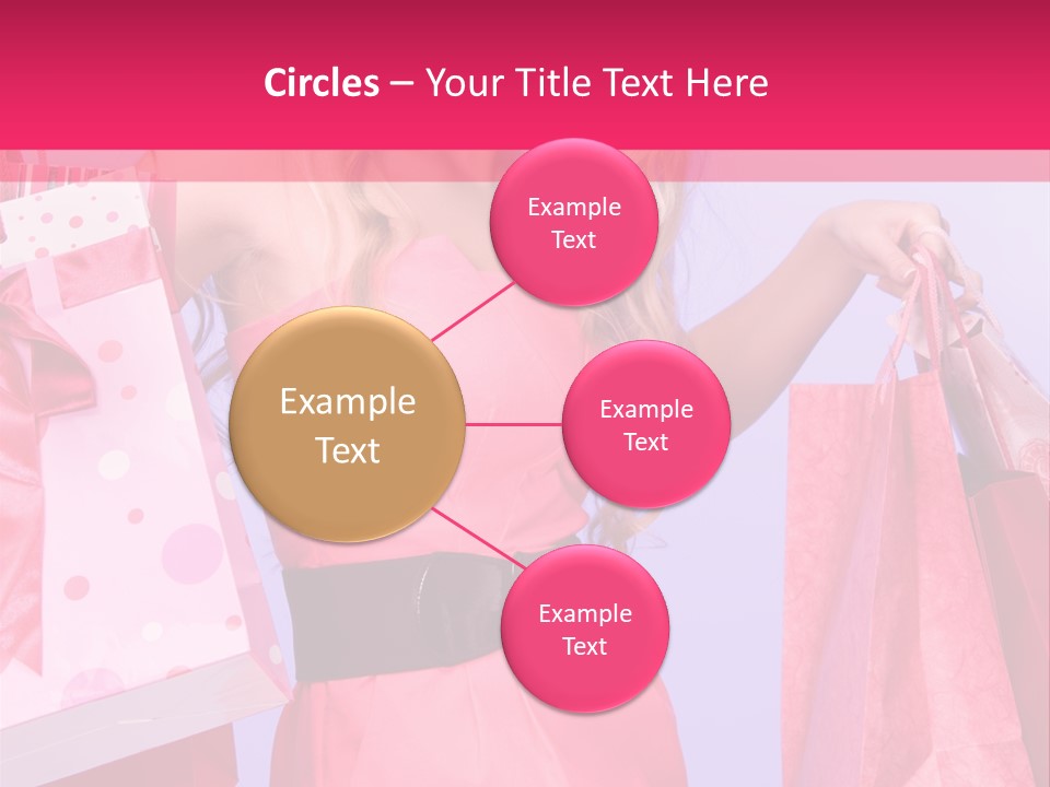 Shopper Closeup Blonde PowerPoint Template