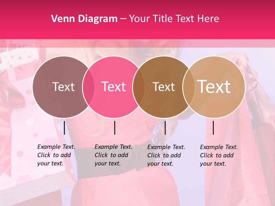 Shopper Closeup Blonde PowerPoint Template