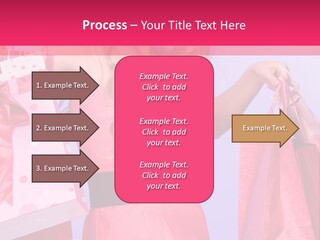 Shopper Closeup Blonde PowerPoint Template