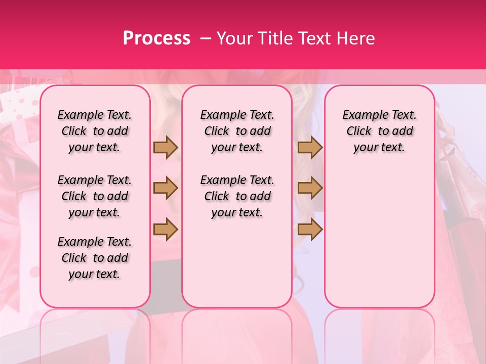 Shopper Closeup Blonde PowerPoint Template