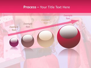 Shopper Closeup Blonde PowerPoint Template
