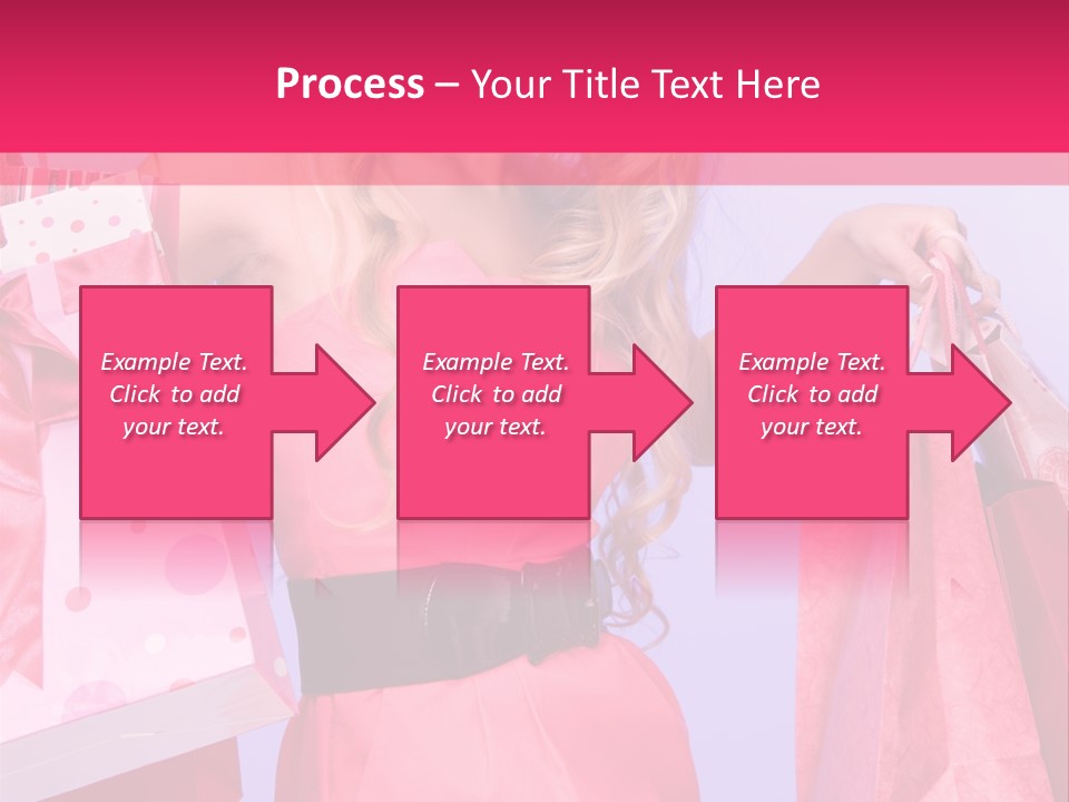 Shopper Closeup Blonde PowerPoint Template