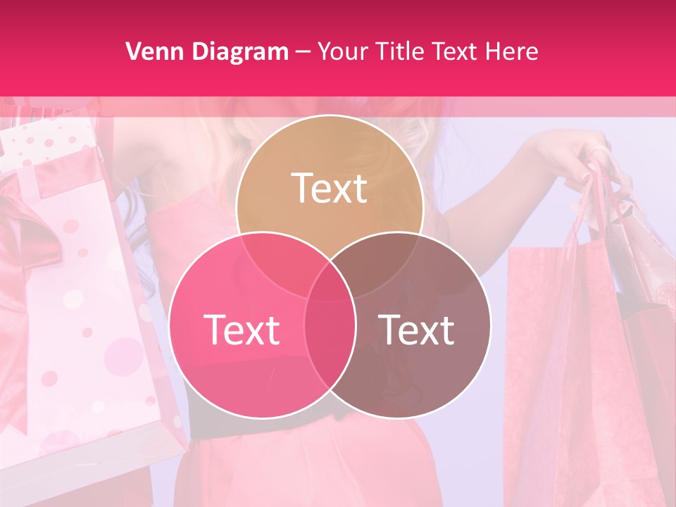 Shopper Closeup Blonde PowerPoint Template