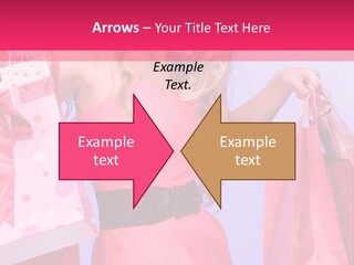 Shopper Closeup Blonde PowerPoint Template