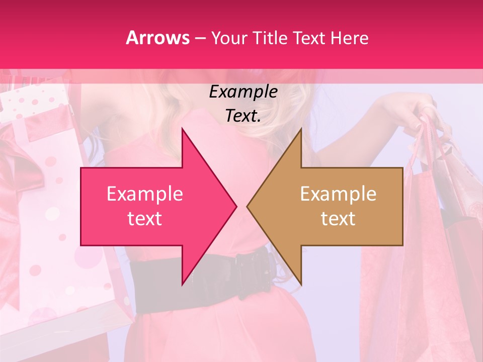 Shopper Closeup Blonde PowerPoint Template