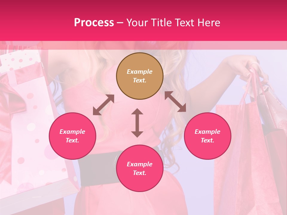 Shopper Closeup Blonde PowerPoint Template