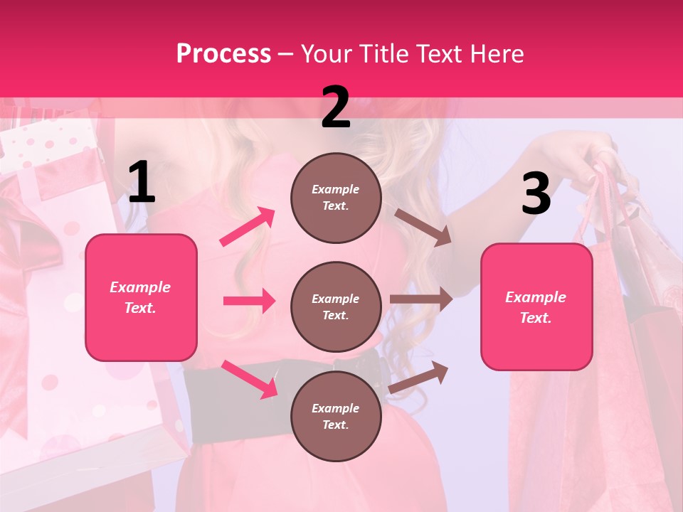 Shopper Closeup Blonde PowerPoint Template