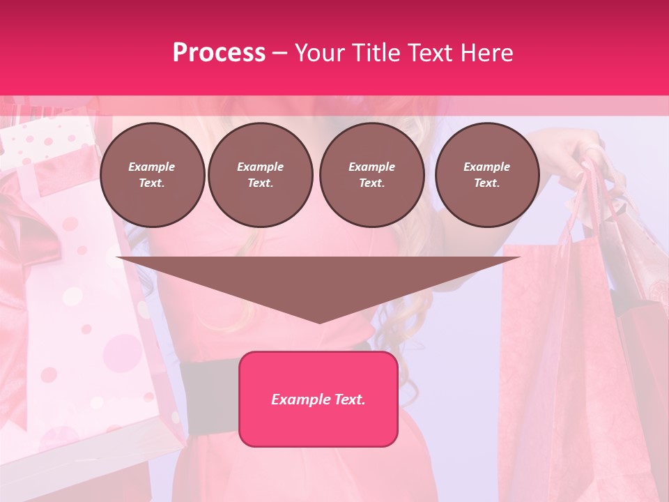 Shopper Closeup Blonde PowerPoint Template