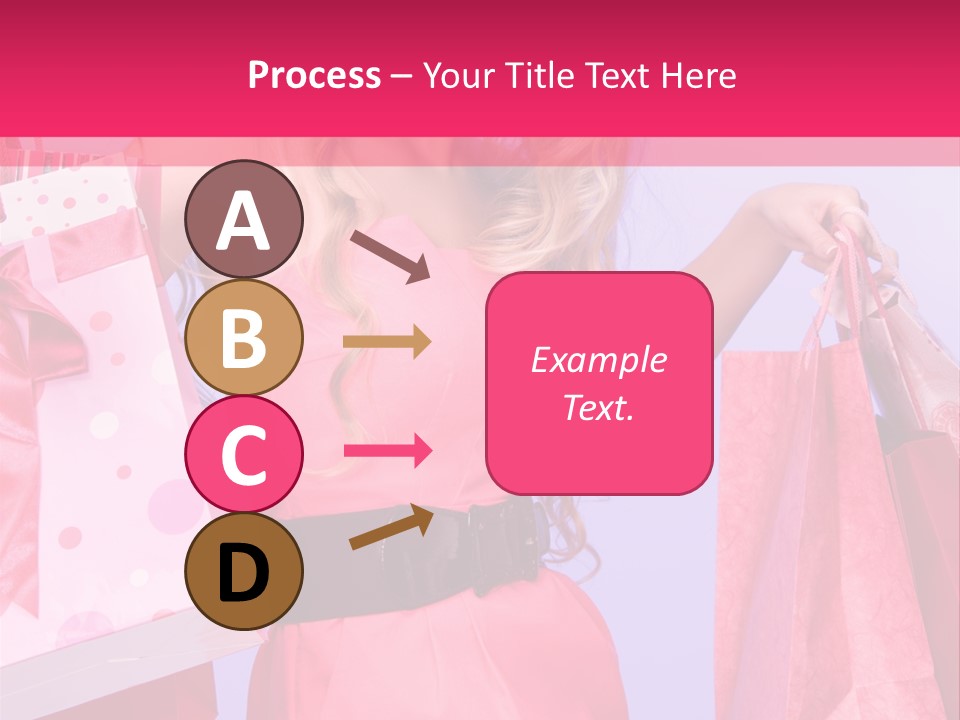 Shopper Closeup Blonde PowerPoint Template