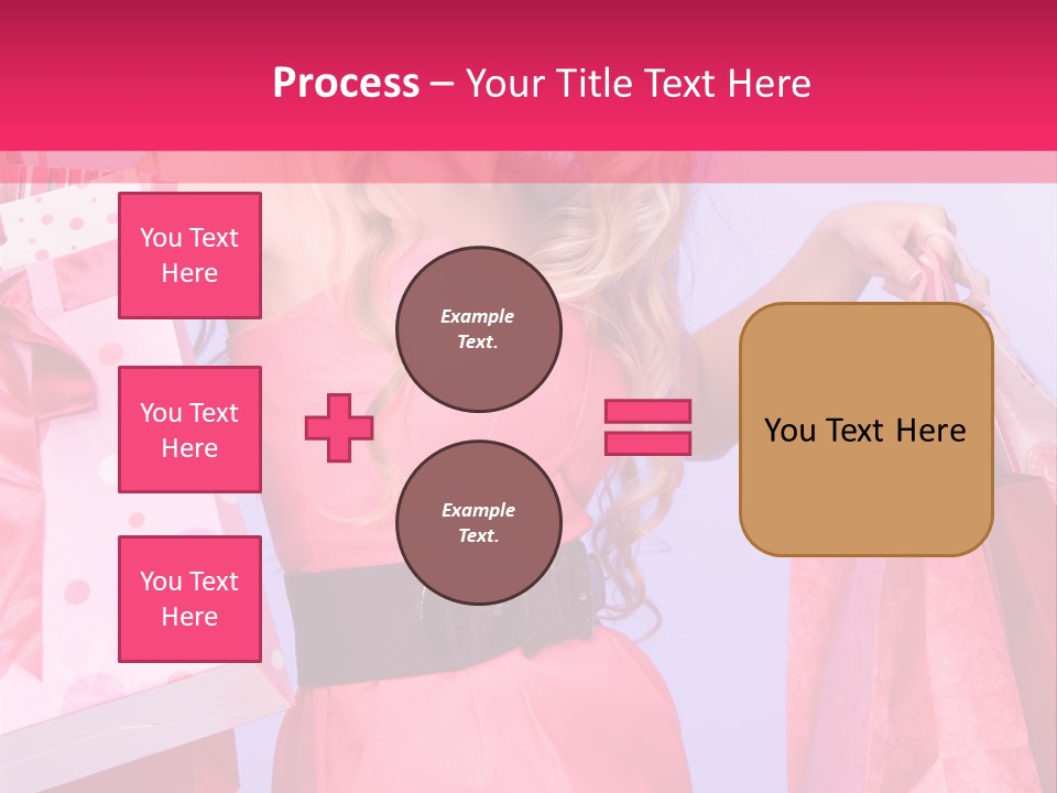 Shopper Closeup Blonde PowerPoint Template