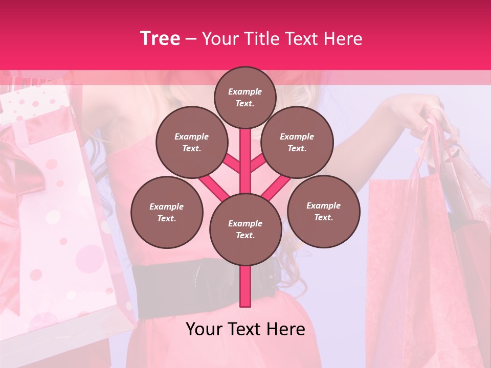 Shopper Closeup Blonde PowerPoint Template