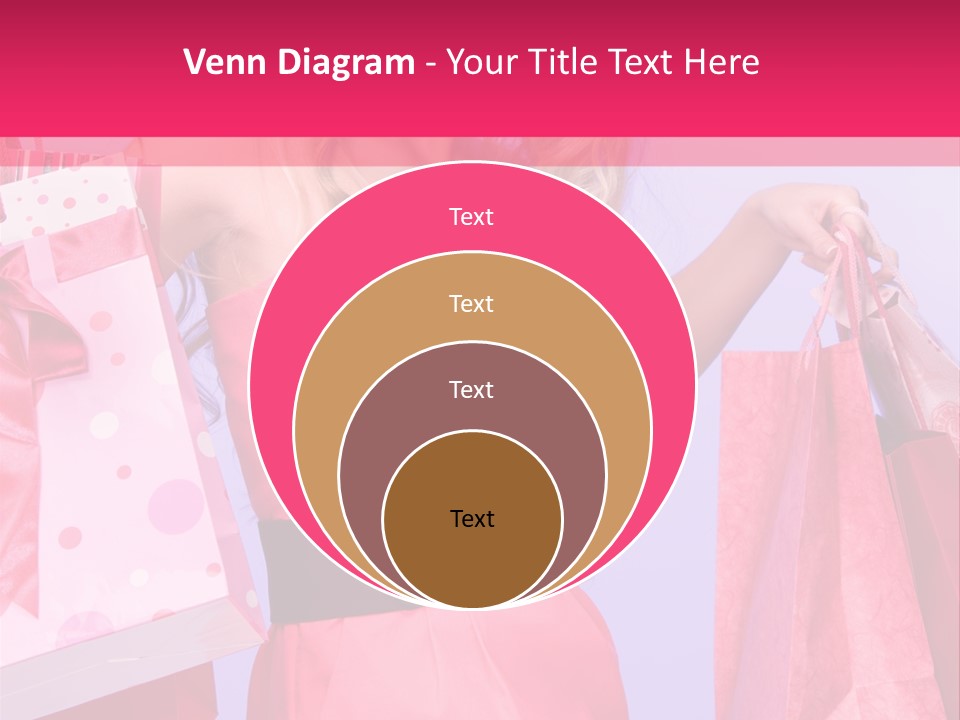 Shopper Closeup Blonde PowerPoint Template