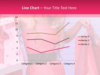Shopper Closeup Blonde PowerPoint Template
