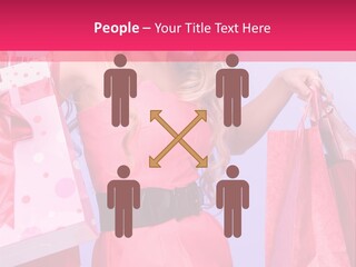 Shopper Closeup Blonde PowerPoint Template