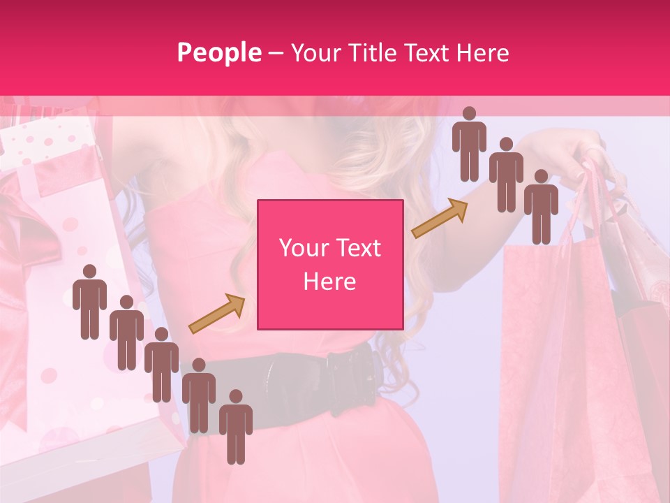 Shopper Closeup Blonde PowerPoint Template