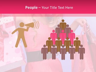 Shopper Closeup Blonde PowerPoint Template